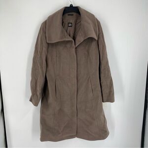 Cinzia Rocca Women’s Wool and Cashmere Blend Brown Winter Coat size 12